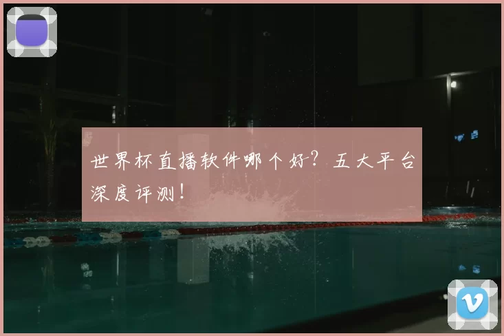 世界杯直播软件哪个好?五大平台深度评测!