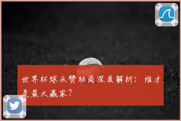 世界杯球衣赞助商深度解析：谁才是最大赢家？