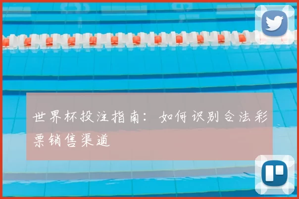世界杯投注指南：如何识别合法彩票销售渠道